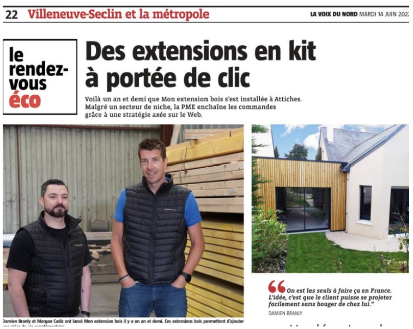 Article mon extension bois