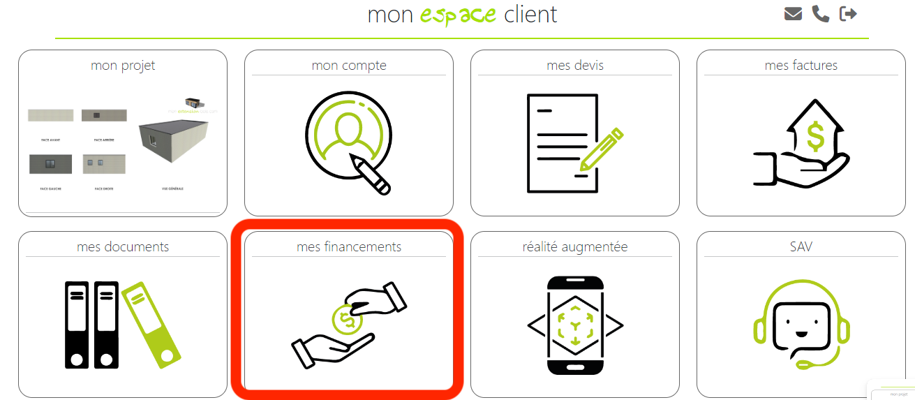 espace client mon extension bois