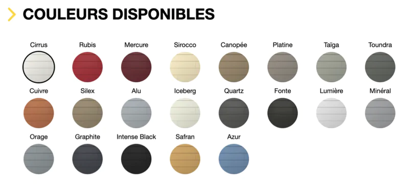 Les bardages 15 bois peint couleur