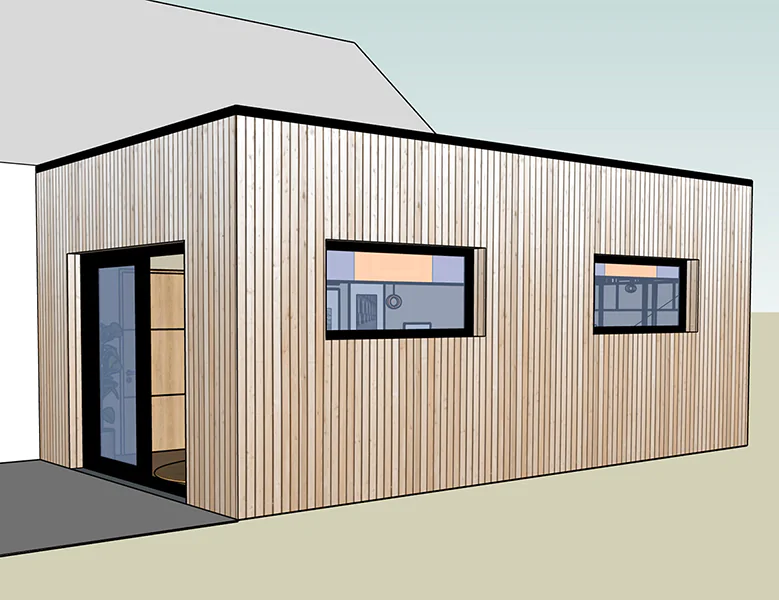 Bureau extension en bois