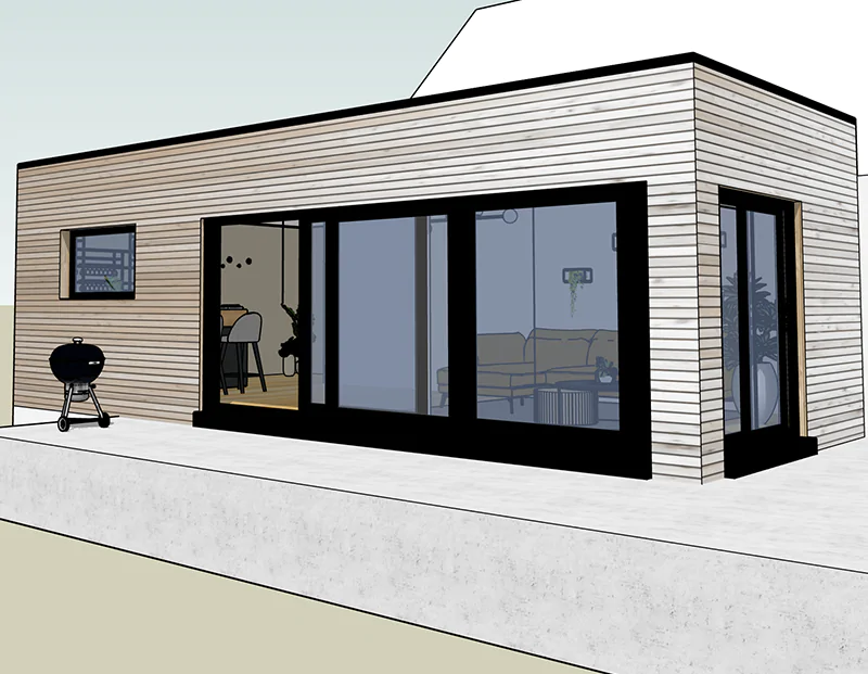 extension-bois-agrandissement-maison Agrandir sa maison avec une extension bois