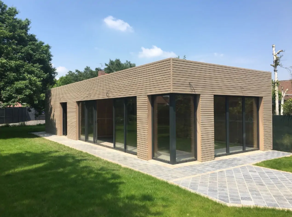 Agences 6 extension bois bardage pregrise