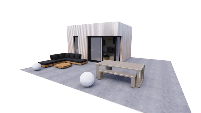 Extension Pool House 20m2 10 pool house amenagement extension bois