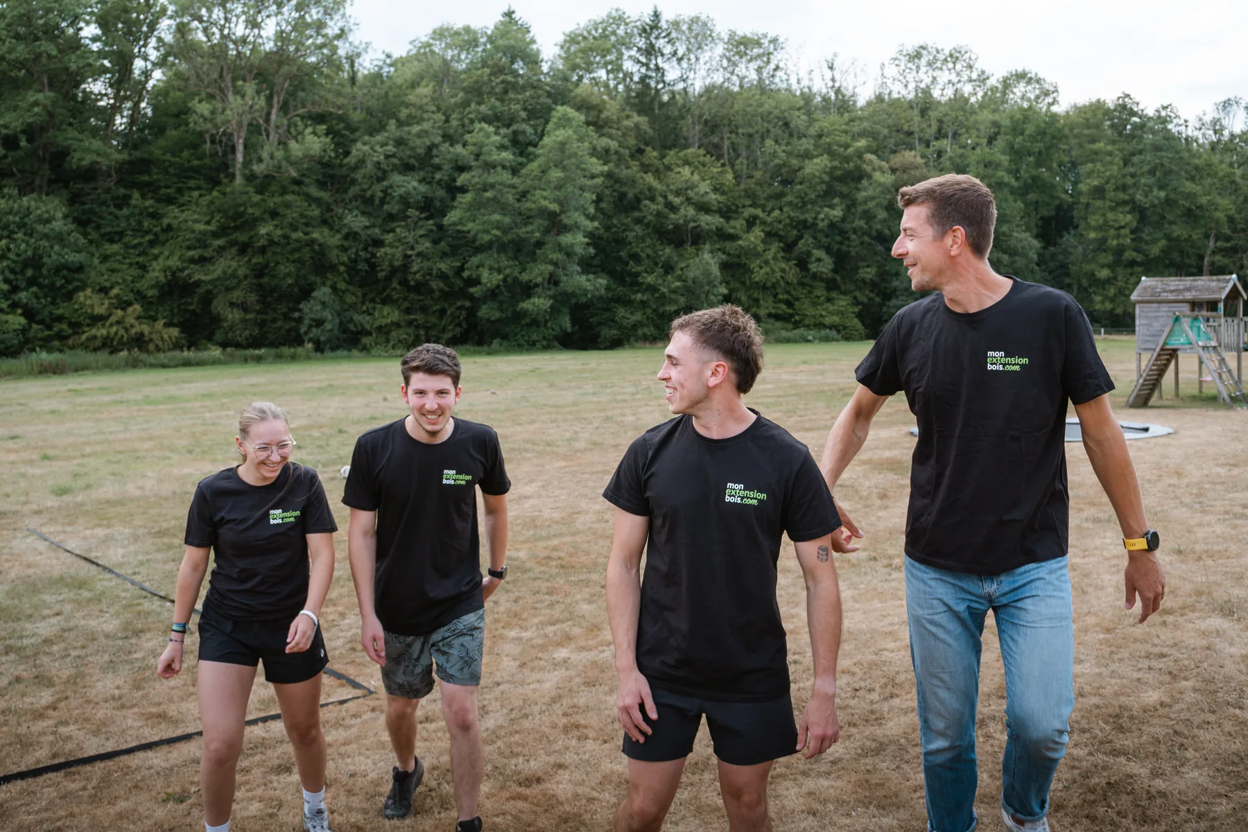 Marc, Ella et Loïc, l'équipe du bureau d'études Mon Extension Bois