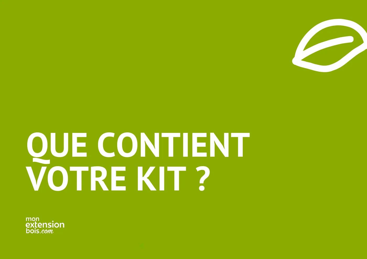 Notice de montage Mon Extension Bois, page 4