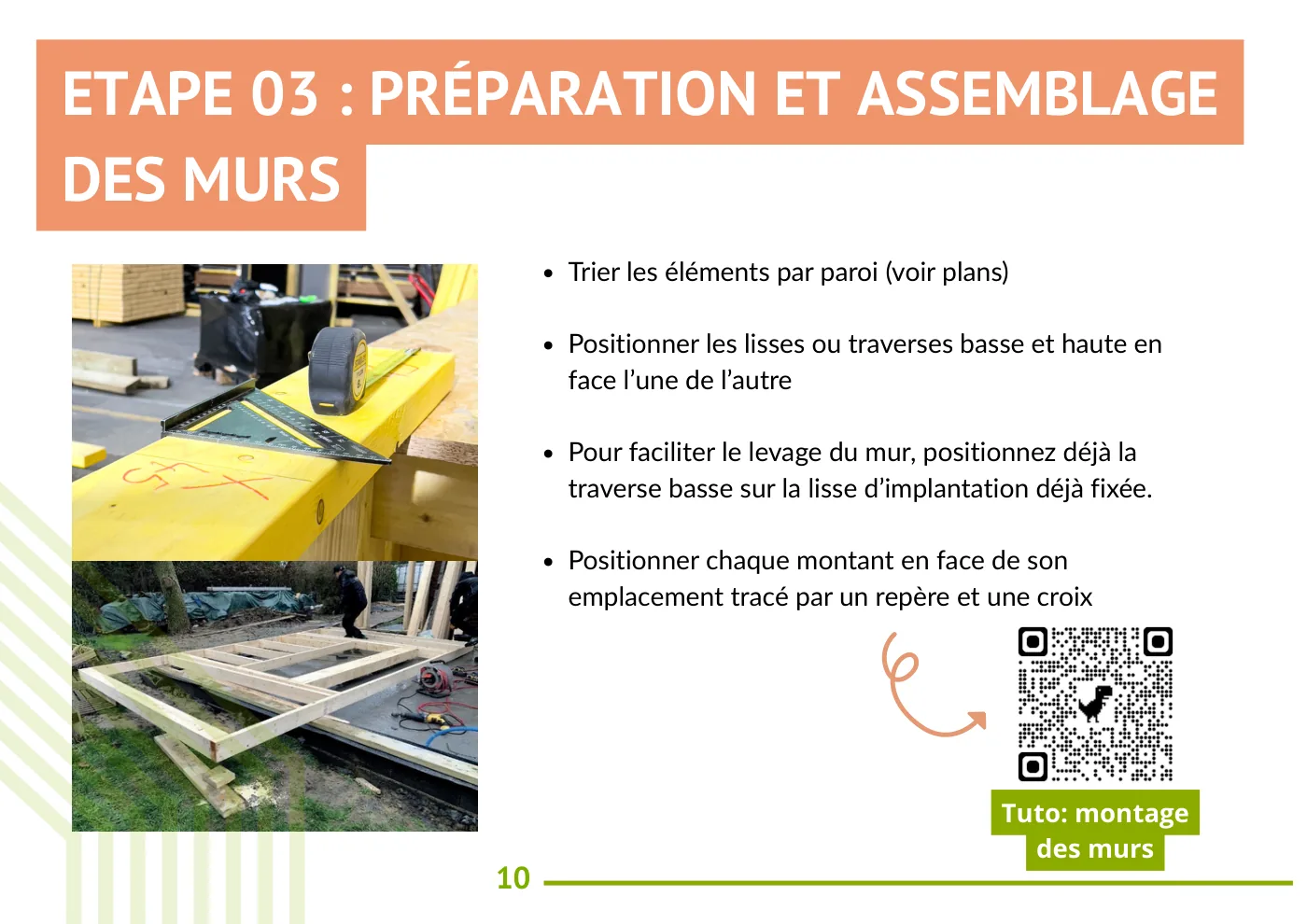 Notice de montage Mon Extension Bois, page 10
