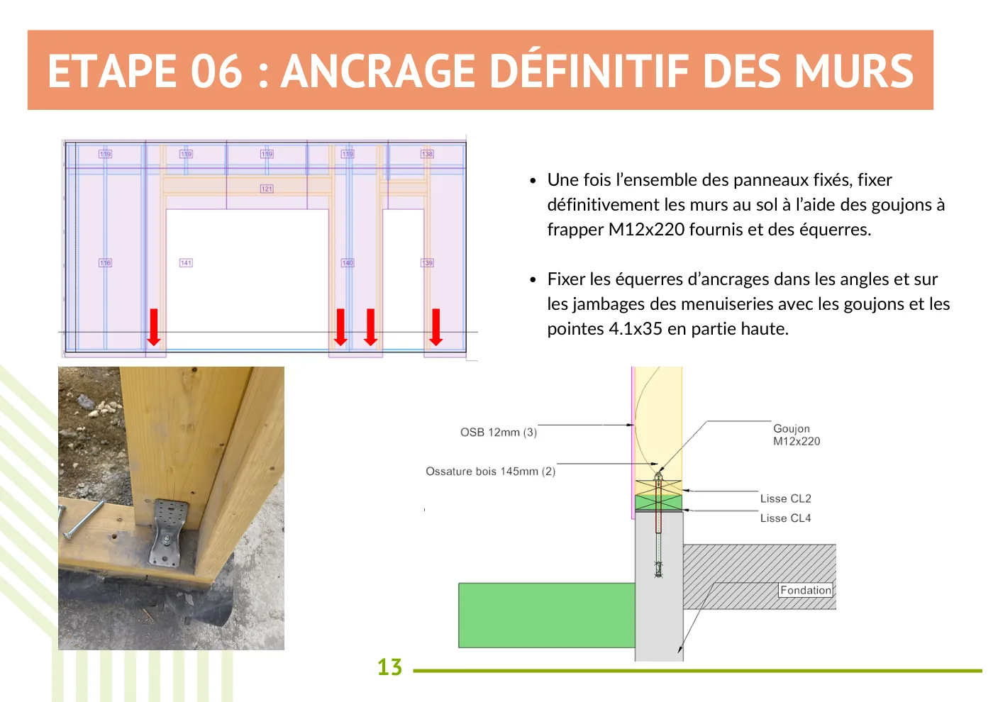 Notice de montage Mon Extension Bois, page 13