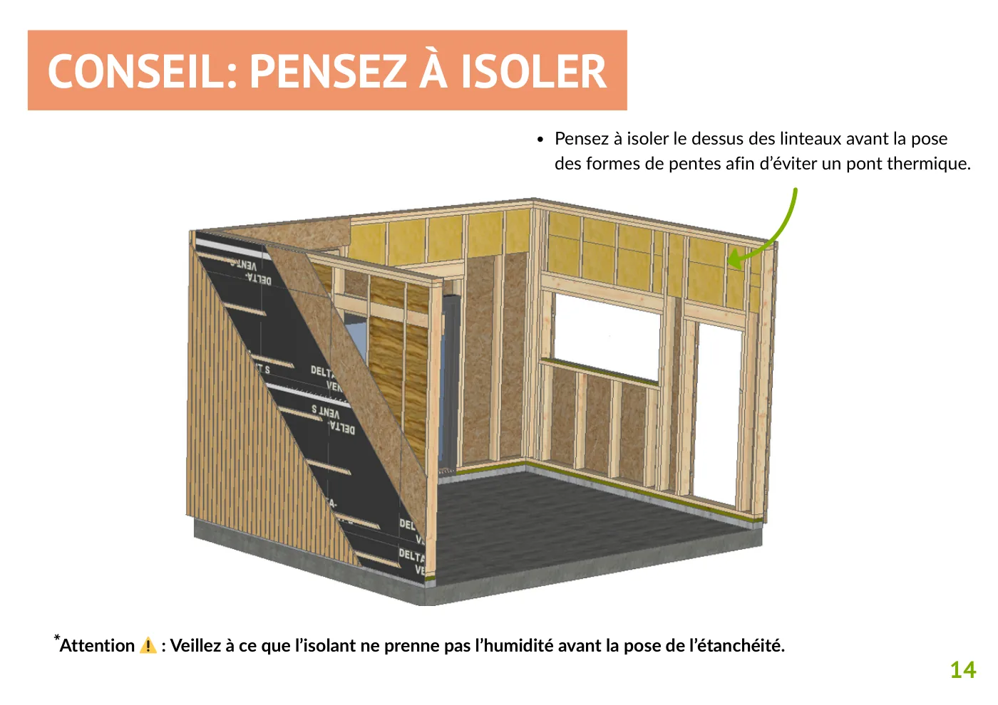 Notice de montage Mon Extension Bois, page 14
