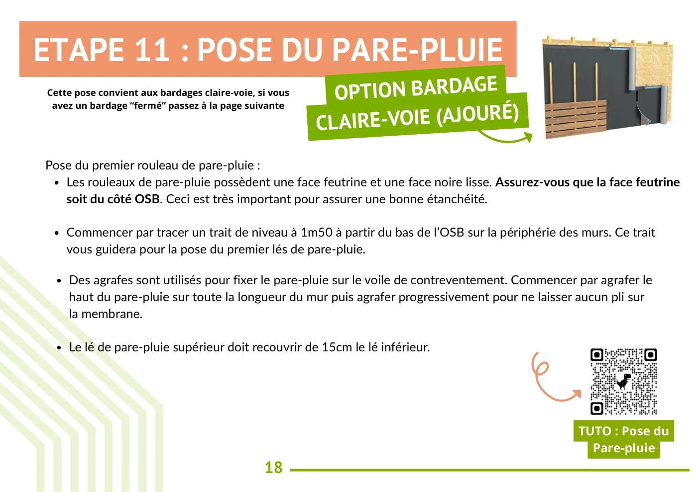 Notice de montage Mon Extension Bois, page 18